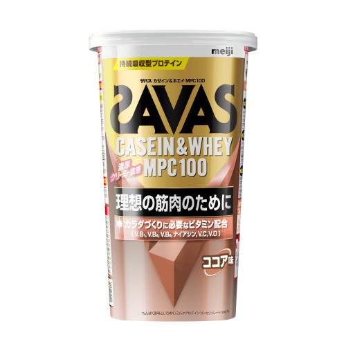 明治　ザバス　カゼイン&ホエイ　MPC100　ココア味　210G