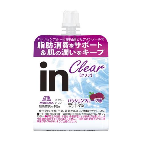森永製菓　inゼリー　クリア　パッションフルーツ　150g