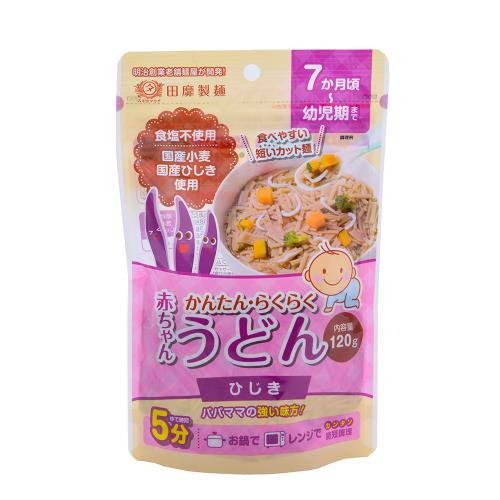 田靡製麺　赤ちゃんうどんひじき　120g