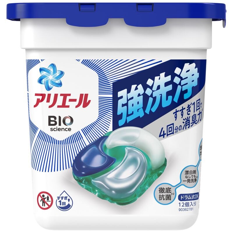 P&G　アリエール　ジェルボール4D　清潔で爽やかな香り本体　12個　洗濯洗剤【エコ活ポイントとしてTポイント5倍】※4月4日まで [P&Gまとめ買いCP]