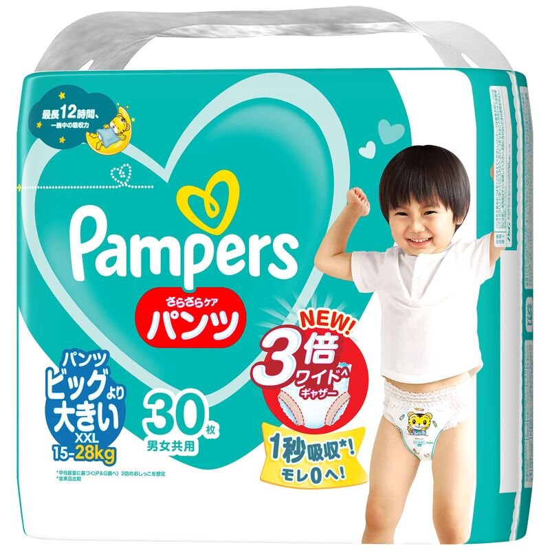 P&G　パンパース　さらさらケアパンツ(15〜28KG)　30枚