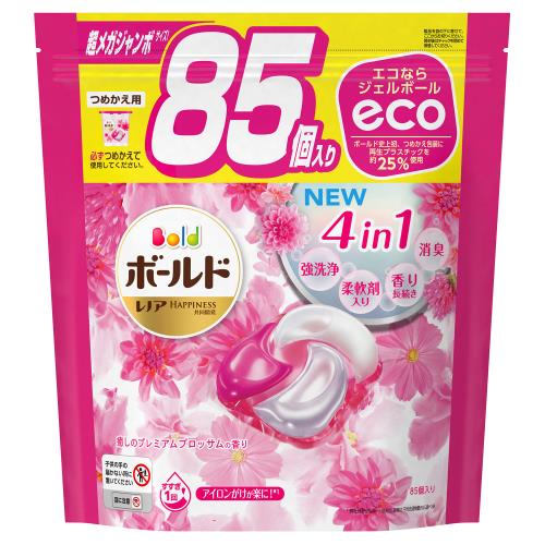 P&G　ボールド　ジェルボール4D　プレミアムブロッサム　詰替え　超メガジャンボ　85個