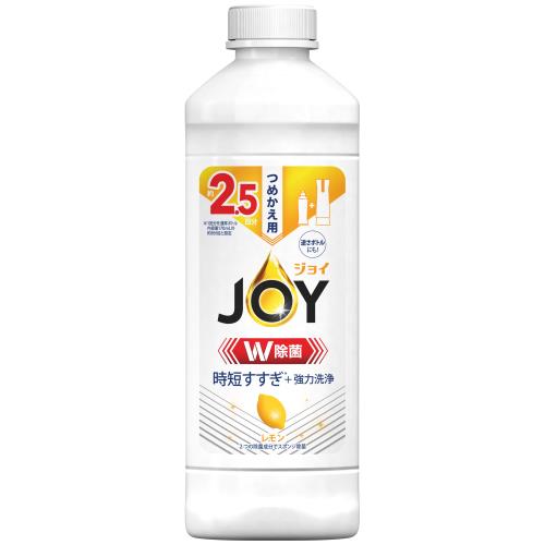 P&G　ジョイ　W除菌　食器用洗剤　レモン　詰め替え　325mL [P&Gまとめ買いCP]