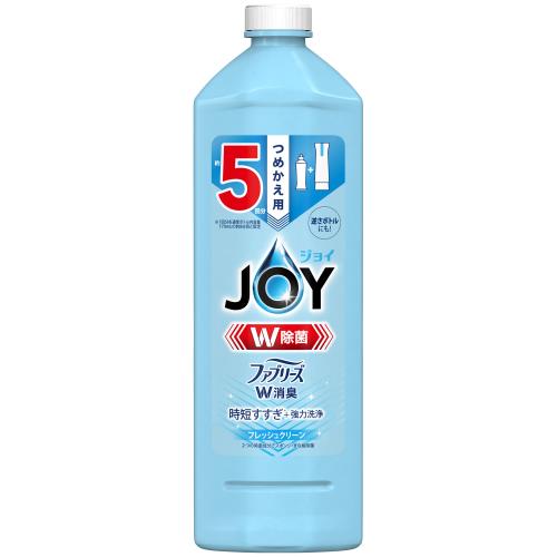 P&G　ジョイ　W除菌　食器用洗剤　ファブリーズW消臭　フレッシュクリーン　詰め替え　670mL【ボーナスTポイント80ポイント】【7月2日までの期間特売】