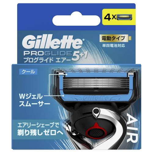 P&G　ジレット　ジレット　プログライド　エアー　電動タイプ　髭剃り　カミソリ　男性　替刃　4個【ボーナスTポイント100ポイント】