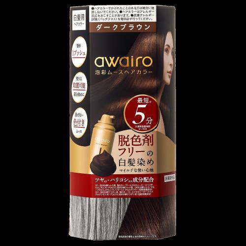 I-ne　アワイロ　ムースヘアカラー　ダークブラウン　80g　awairo【ボーナスTポイント300ポイント】