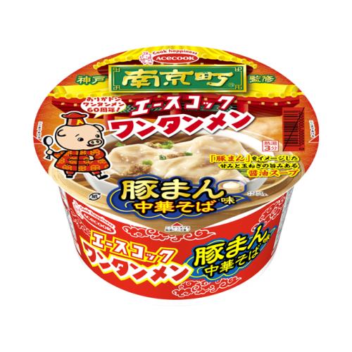 エースコック　ワンタンメンどんぶり　南京町監修　豚まん味中華そば　76g×12個セット