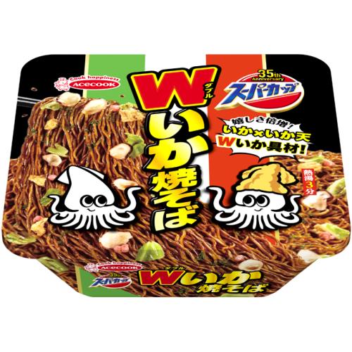 エースコック　スーパーカップ　Wいか焼そば　154g×12個セット