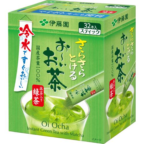 伊藤園　お〜いお茶　抹茶入り緑茶　スティック　32本×5個セット