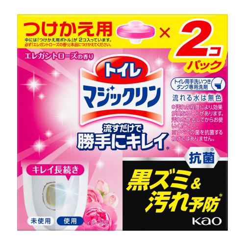 花王　トイレマジックリン　流すだけで勝手にキレイ　エレガントローズの香り　つけかえ用　80g×2　160g