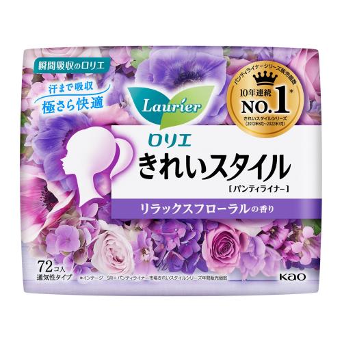 花王　ロリエ　きれいスタイル　リラックスフローラルの香り　72コ入