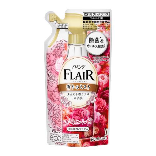 花王　ハミングフレアフレグランスミストフローラル&スウィート　つめかえ用　240ml