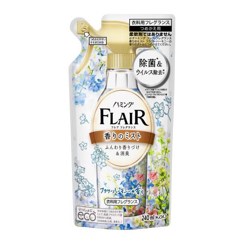 花王　ハミングフレアフレグランスミスト　フラワー&ハーモニー　つめかえ用　240ml