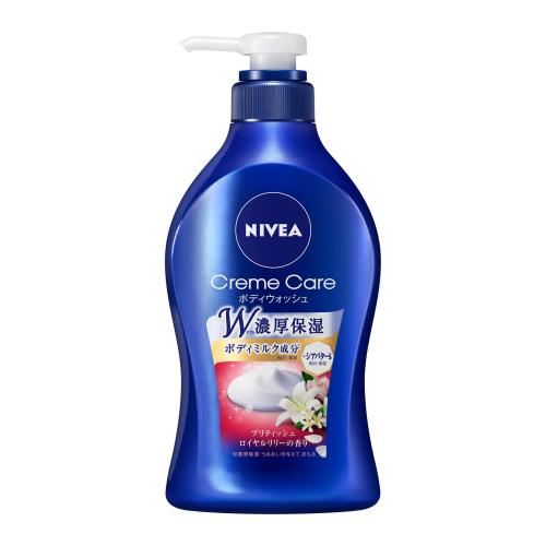 花王　ニベア　クリームケア　ボディウォッシュ　ブリティッシュロイヤルリリーの香り　ポンプ　480ml