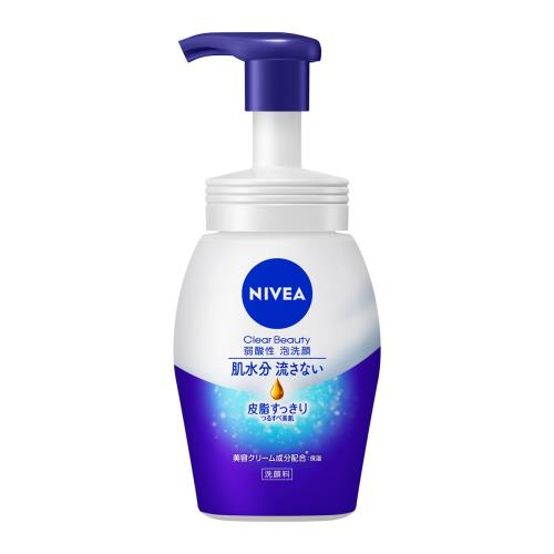 花王　ニベア　クリアビューティー　弱酸性泡洗顔　皮脂すっきり　本体　150ml