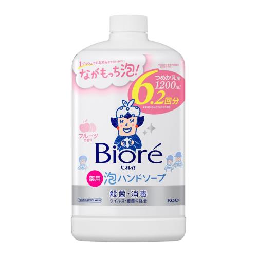 花王　ビオレu　泡ハンドソープ　フルーツ　詰替　特大　1200ml【エコ活ポイントとしてポイント3倍】※8月6日まで