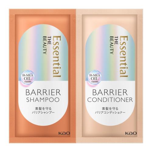 花王　エッセンシャル　ザビューティ　バリアシャンプー&バリアコンディショナー　ピロー　30ml×12個セット