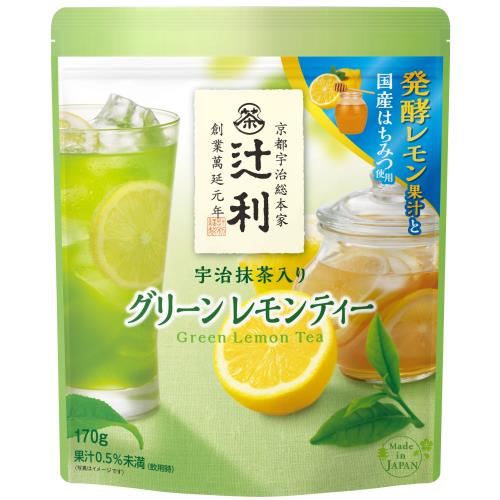 片岡物産　宇治抹茶入グリーンレモンティー　170g×6個セット