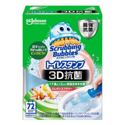 ジョンソン　トイレスタンプ3D抗菌エレガンスフラワー本体　38G