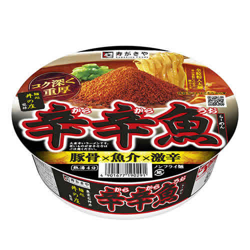 麺処井の庄監修　辛辛魚らーめん　136G　12個セット【ケース販売】