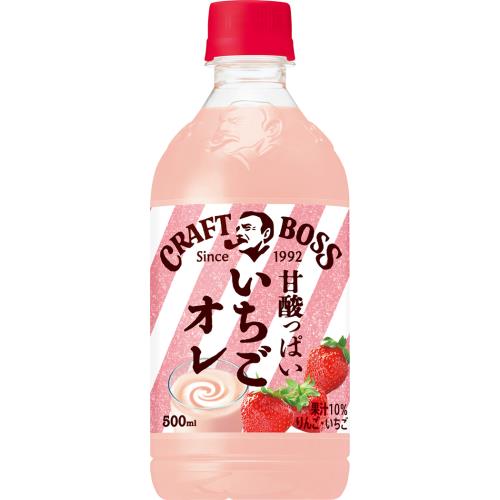 サントリー　クラフトボス　いちごオレ　500ml×24個セット