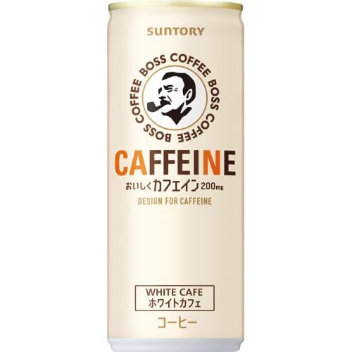 サントリー　ボス　カフェイン　ホワイトカフェ　245g×30個セット