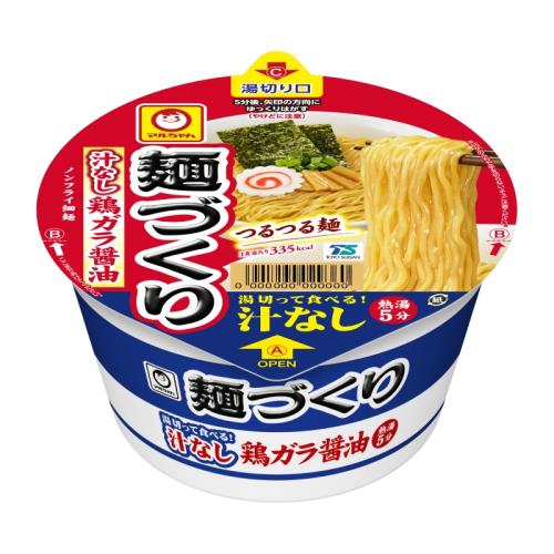 東洋水産　マルちゃん　麺づくり汁なし鶏ガラ醤油　90g×12個セット