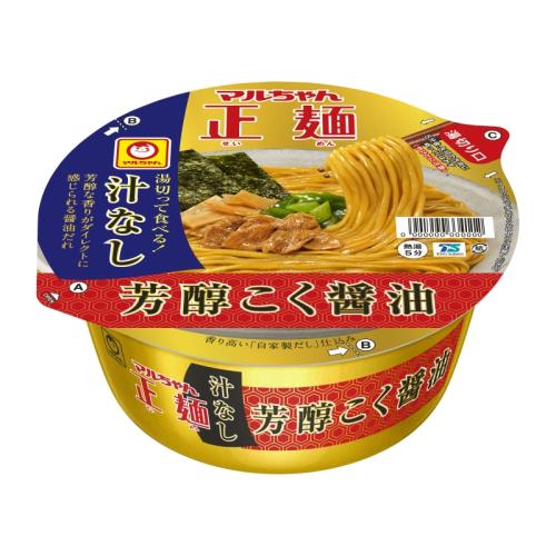 東洋水産　マルちゃん　マルちゃん正麺カップ汁なし芳醇こく醤油　122g×12個セット