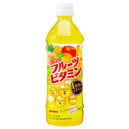 サンガリア　すっきりとフルーツビタミン　500ml×24個セット