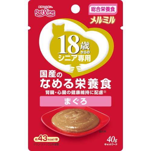 ペットライン キャネット メルミル 18歳から まぐろ 40G