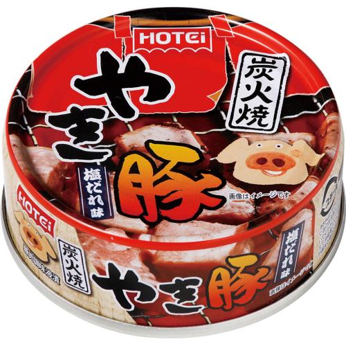 ホテイフーズ　炭火焼やき豚塩だれ味　65g×6個セット