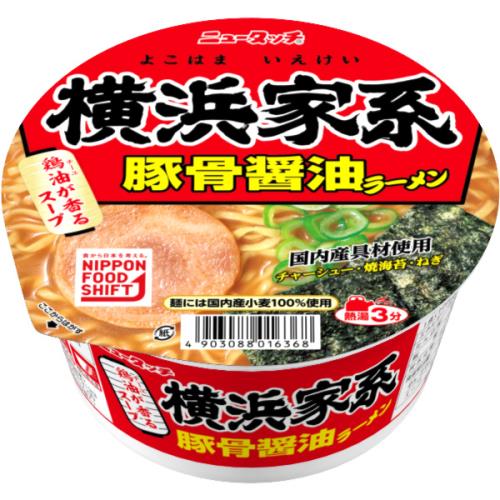 ヤマダイ　ニュータッチ　横浜家系豚骨醤油ラーメン　108g×12個セット