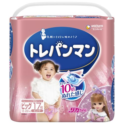 ユニチャーム　トレパンマンピンクビッグ　17枚×6個セット