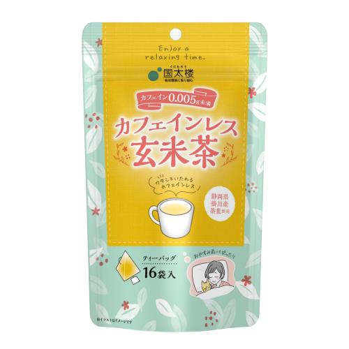 国太楼　国太楼　カフェインレス玄米茶ティーバック16パック　28.8g×6個セット