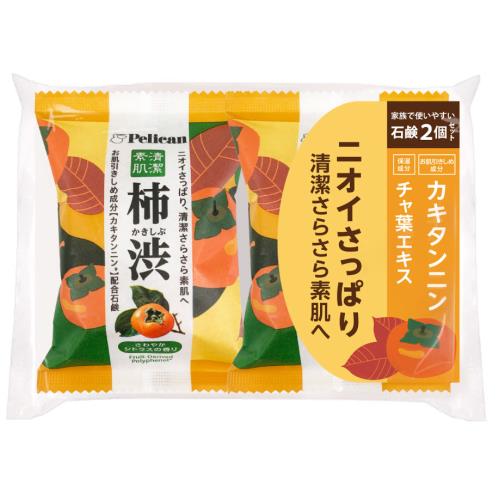 ペリカン石鹸　ペリカンファミリー石鹸柿渋　80G×2個