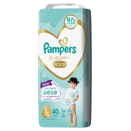 P&G　パンパース　肌いちパンツ　L　40枚×4個セット【ボーナスTポイント200ポイント】