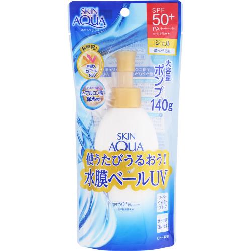 ロート製薬　スキンアクアスーパーモイスチャージェル　ポンプ　140g【7月2日までの期間特売】