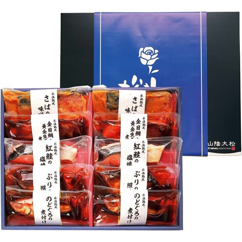 【父の日】氷温熟成　煮魚・焼魚ギフト SNYG-100 カタログ番号【91037】【冷凍】【簡易包装】