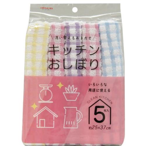 アイセン　キッチンおしぼり　5枚入