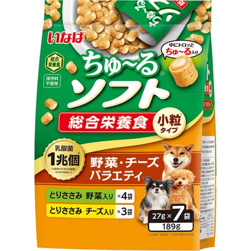いなば食品　ちゅーるソフト　総合栄養食　とりささみ　野菜・チーズバラエティ　7袋