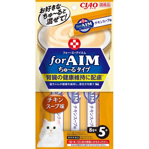いなば食品　CIAO　for　AIM　ちゅーるタイプ　チキンスープ味　5本