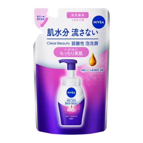 ニベア　クリームケア弱酸性泡洗顔　つめかえ用　130ML