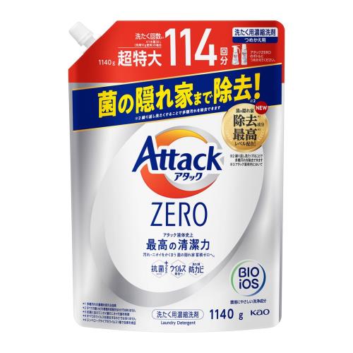 花王　アタックZERO　詰替　1140g