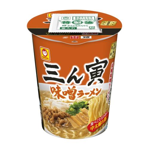 東洋水産　マルちゃん　三ん寅味噌ラーメン　102g×12個セット