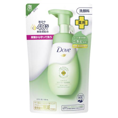 ユニリーバ　ダヴニキビケア　クリーミー泡洗顔料　詰め替え　125ML　洗顔【11月5日までの期間特売】