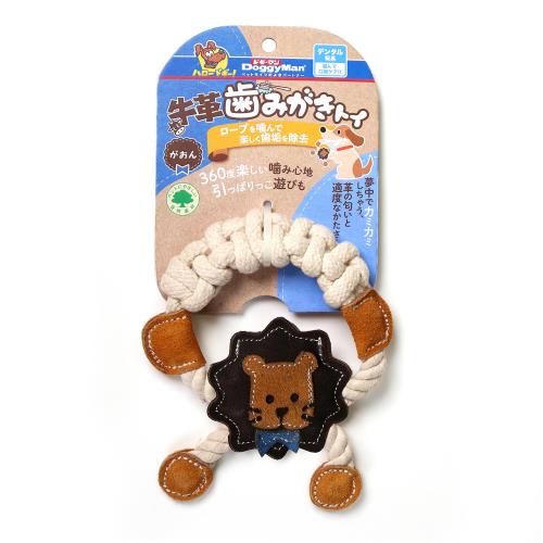 ドギーマンハヤシ　牛革歯みがきトイ　がおん