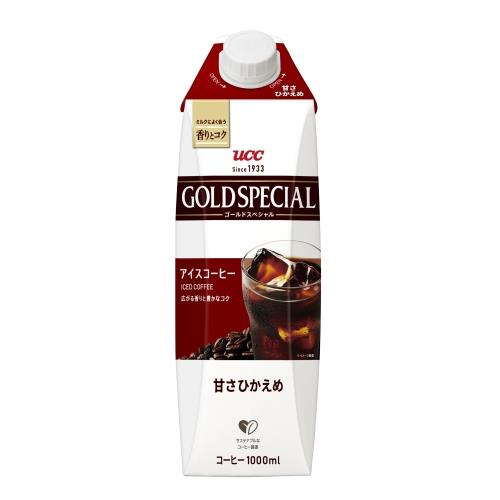上島珈琲　UCC　ゴールドスペシャル　アイスコーヒー　甘さひかえめ　1000ml×12個セット