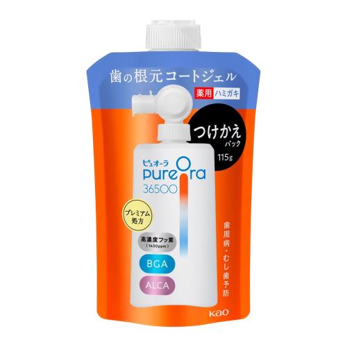 花王　PureOra36500　薬用歯の根元コートジェルハミガキ　つけかえ用　115g