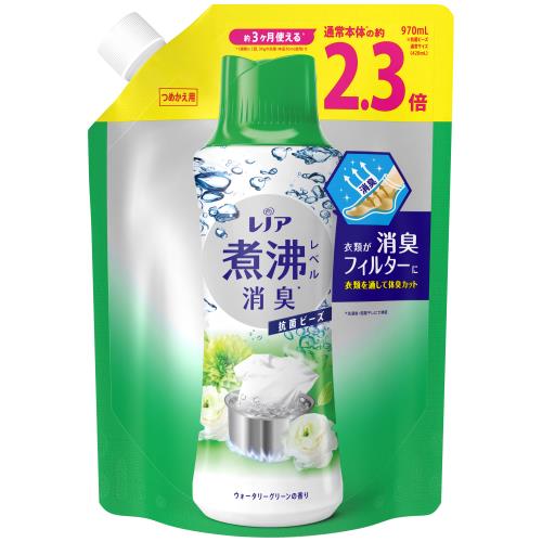 P&G　レノア抗菌ビーズWウォーターグリーン詰替大　970ML