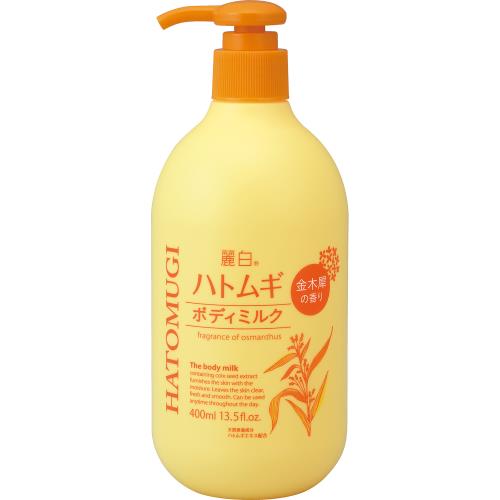 熊野油脂　麗白ハトムギボディミルク　金木犀の香り　400ml